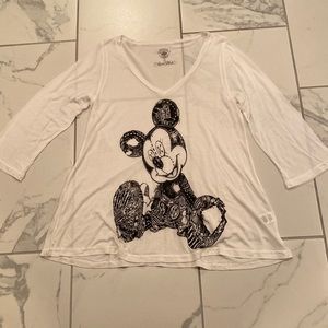 Disney Couture by Lauren Moshi Mickey Mouse T-Shirt M